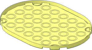~Tile  6 x  8 with Rounded Corners and Groove without Top Surface