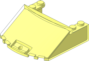 ~Windscreen  6 x  6 x  1.667 Curved without Top Surface