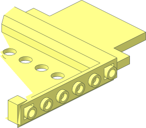 ~Car Base  6 x 12 with 6 Studs on Each Side - Half
