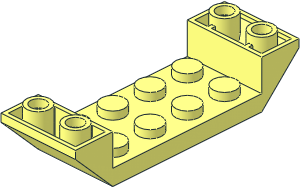 Slope Brick 45  6 x  2 Double Inverted with Open Centre