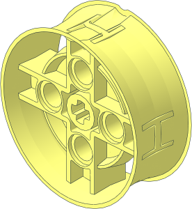 ~Wheel 14 x 35 with  4 Spokes with Integral Tyre - Rim