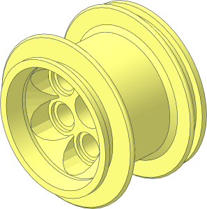 ~Wheel 25 x 28 VR with 35mm Diameter Rear Rim without Axle Hole