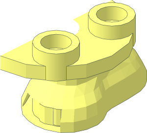 ~Figure Feet  2 x  2 x  0.667 Half without Toe Area