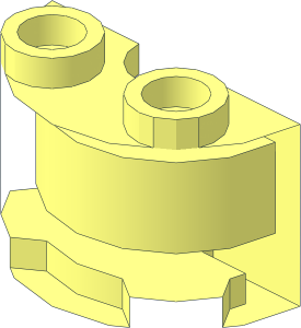 ~Cylinder Half  1 x  2 with Cutout without Front Surface