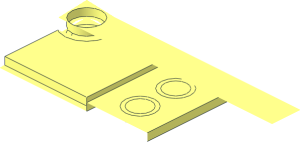 ~Scala Table  7 x  7 x  1.333 with Four Legs, Quarter