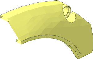 ~Technic Panel 13 x  2 x  5 Mudguard Arched with Rounded Top