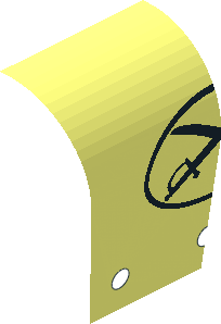 ~Canvas Wagon Cover - Outer Shell Quarter w/ Cutlasses (Formed)