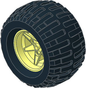 Wheel 56 x 46 Technic Racing with Tyre 61/ 41 x 54 Off Road Wheel 56 x 46 Technic Racing with Tyre 61/ 41 x 54 Off Road