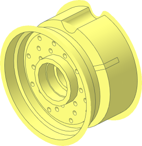 ~Wheel 11 x 24 with Integral Tyre - Rim