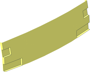 ~Wheel 11 x 24 with Integral Tyre - Tyre 1/24 Section