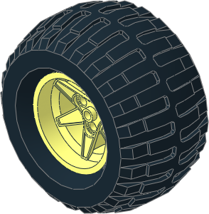 ~Wheel 56 x 46 Technic Racing with Tyre 61/ 41 x 54 Off Road (Obsolete)