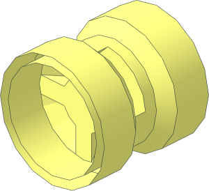 ~Wheel Rim  8 x  8 Notched Hole, Reinforced Back - Main