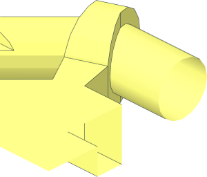 ~Plate  2 x  2 with Rod Frame Octagonal Reinforced - Support