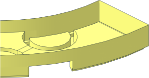 ~Tile  3 x  3 Corner Round - Half