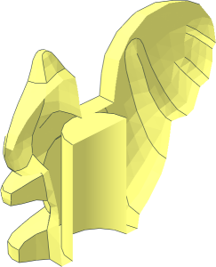 ~Animal Squirrel Standing Body Half without Patternable Areas