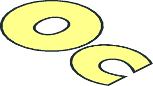 ~Sticker "Octan", Letters "Oc", Black Bordered