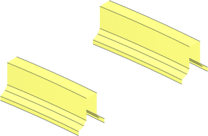 ~Train Track 4 Studs Wide Curve - 1/8 Section Rail