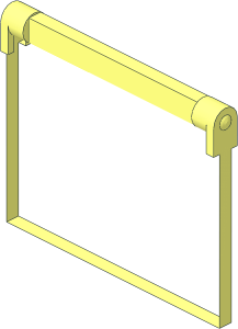 ~Glass for Window  1 x  4 x  3 Opening without Front and Back Surfaces
