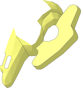 ~Minifig Mechanical Head Cyborg - Face Half