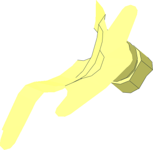 ~Minifig Mechanical Head Cyborg - Neck Half