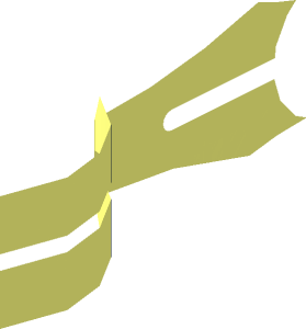 ~Minifig Mechanical Arm Bent with Clips at 90 Degrees - Pattern