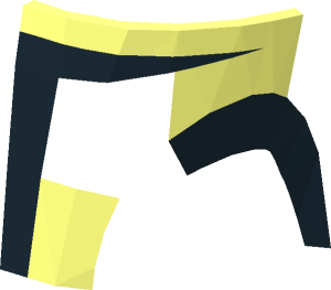 ~Minifig Helmet Mandalorian Visor with Small Eye Slit and Black Partial Cheek Pattern Half