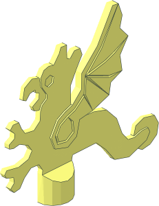~Minifig Plume Dragon - Half