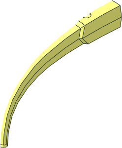 ~Figure Tail  8 x  6 Curved 1/2