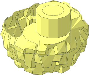 ~Minifig Cheerleader Pom Pom - Bottom