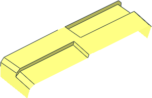 ~Tyre 14/ 26 x 18 Shallow Staggered Treads w. Middle Band  1/20