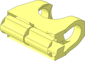 ~Constraction Ball Joint Socket with Open Axle Holes and Narrow Tip
