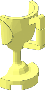 ~Minifig Trophy Cup  3.6L - Half