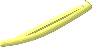 ~Minifig Surf Board  2 x  6.5 - Half