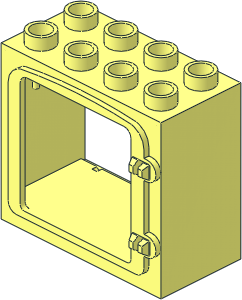 ~Duplo Door Frame 2 x 4 x 3 with Raised Door Outline ~Duplo Door Frame 2 x 4 x 3 with Raised Door Outline