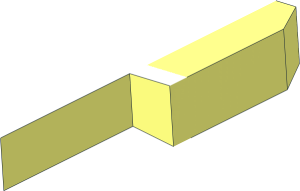 ~Tyre 14/ 50 x 17 Pattern with Centre Band - Profile
