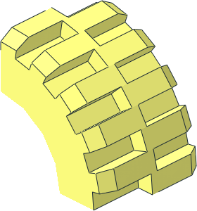 ~Tyre 14/ 50 x 17 -  1/4 with Centre Band - Quarter Profile