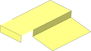 ~Tyre  6.4/ 75 x  8 Shallow Offset Tread with Centre Band - Profile
