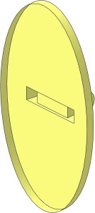 ~Minifig Shield Oval without Front Face