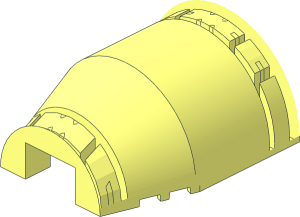 ~Windscreen  6 x  7 x  2.667 without Patternable Surfaces
