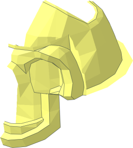 ~Minifig Head Skeleton with Helmet - Head Half