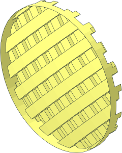 ~Minifig Boombox  1 x  3 x  1 - Speaker Grille