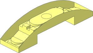 ~Slope Brick Curved  4 x  1 Double without Top Surface