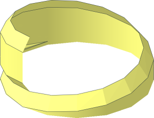 ~Minifig Hockey Stick with  1.1 L Bar - Bar with Deformed Groove