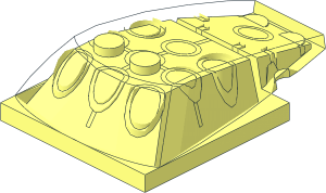 ~Wedge  6 x  4 x  1.333 with  4 x  4 Base without Top