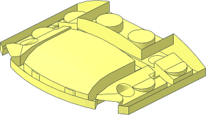 ~Slope Brick Curved  3 x  4 x  0.667 Rounded without Top Surface