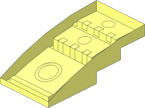 ~Slope Brick Curved  4 x  2 without Top Surface