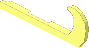 ~Window  1 x  2 x  2.667 Shutter with Rounded Top - Half Hinge