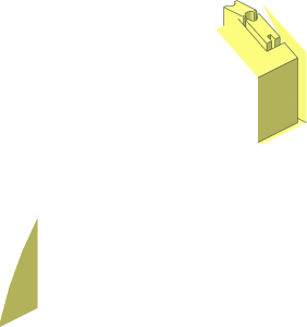 ~Windscreen 12 x  6 x  6 Curved without Pin Holes - End Part