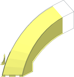 ~Windscreen 12 x  6 x  6 Curved without Pin Holes - Common Part