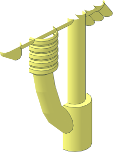 ~Minifig Small Bow with Arrow - Quarter